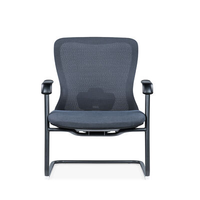 Стул для посетителей в офис на фабрике Фошань, не вращающийся, со средней спинкой, эргономичный, дешевый, для конференций и переговорных